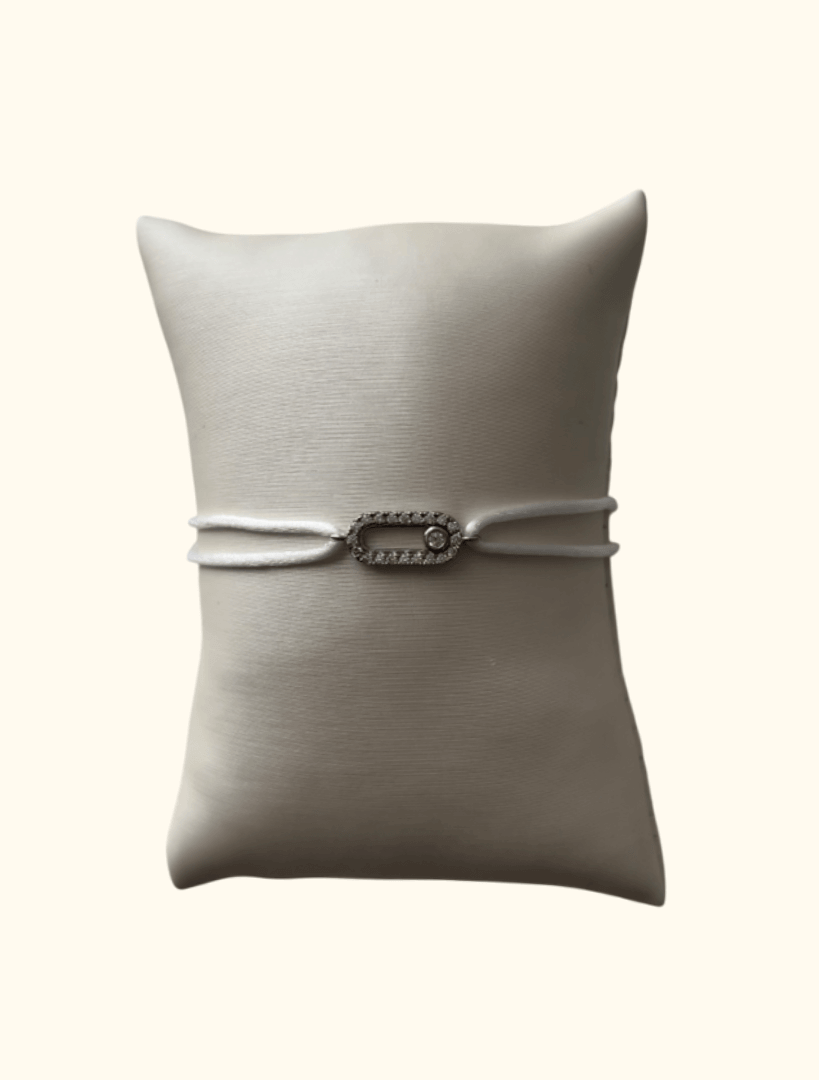 THÉA - Bracelet à cordon réglable en acier inoxydable
