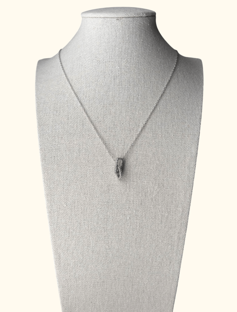LOLA - Collier en acier inoxydable et zircons
