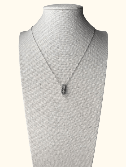 LOLA - Collier en acier inoxydable et zircons